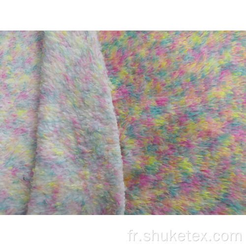 100% Polyester Malange Sherpa Fleece Knitting Fabric